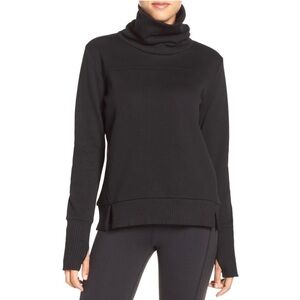 ALO Yoga Black Haze Funnel Neck Sweater